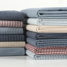 50*140 см Толстая мягкая Базовая Лоскутная японская пряжа окрашенная хлопковая ткань для шитья сумка в стиле квилтинг кошелек ткани для рукоделия