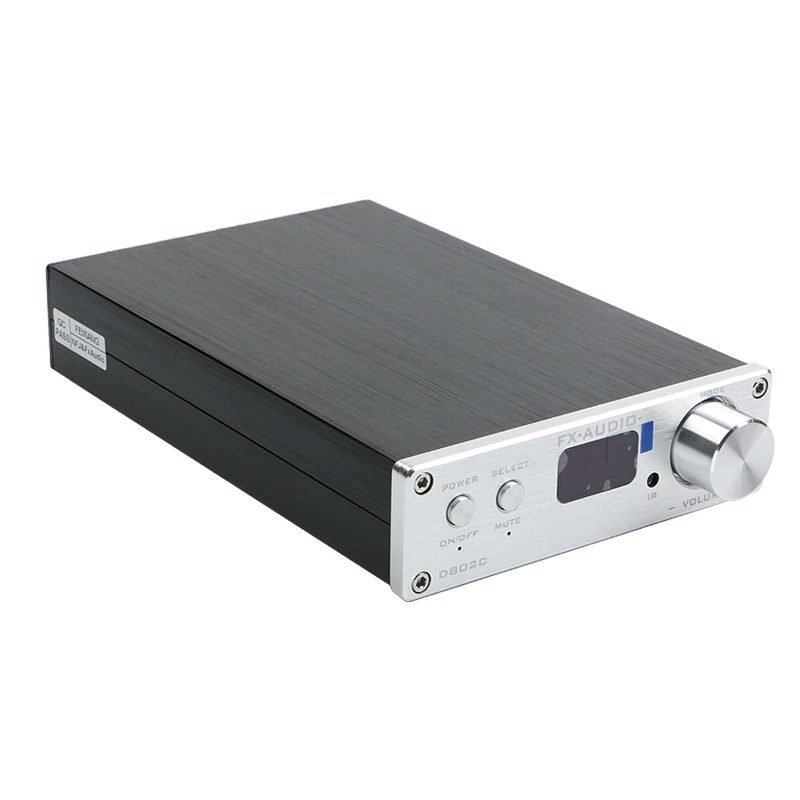 

FX-Audio D802C Wireless Bluetooth Digital Amplifier USB AUX Optical Coaxial Input 24Bit/192KHz 80W with 80W OLED
