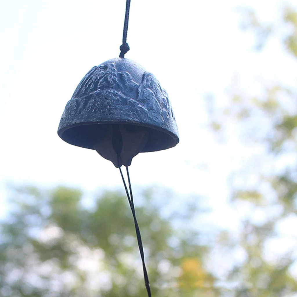 Home Garden Hanging Bell Iron Wind Chimes Blessing Good Luck Health