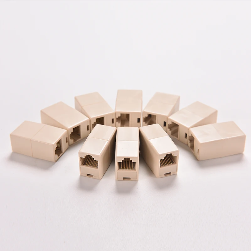 Коннектор RJ45 Cat5 8P8C соединитель для удлинения широкополосной сети Ethernet кабель