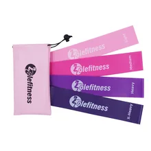 Faixas de loop de resistência olefitness rosa conjunto de 3 com saco de transporte bandas elásticas equipamentos de exercício feminino para casa e ginásio treino(China)