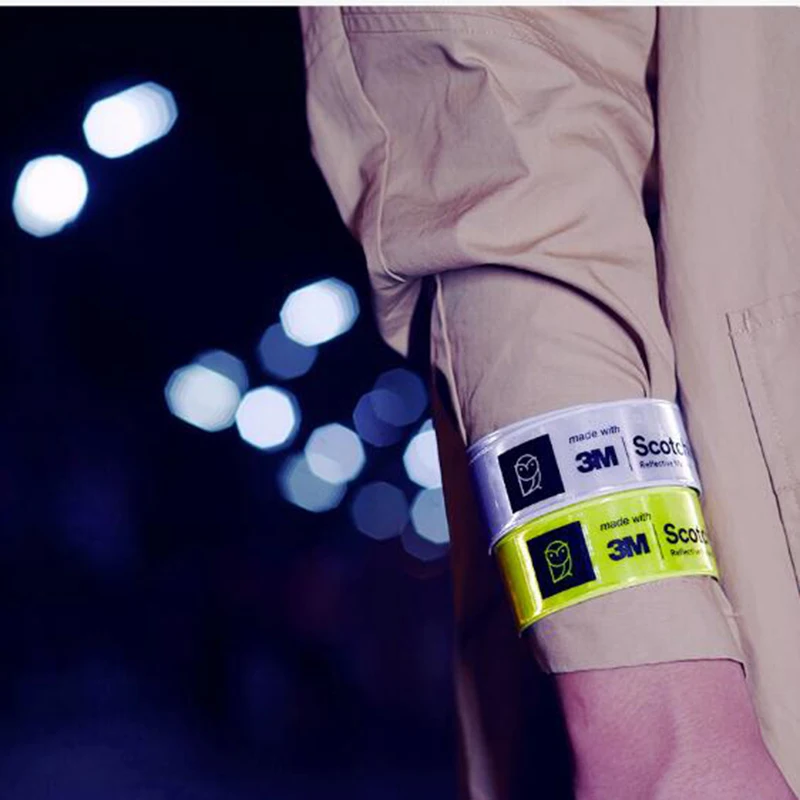 Xiaomi Miaomiaoce 38 см светоотражающий браслет флуоресцентные наручные лодыжки Автоматическая затяжка шлепки обертывание безопасные предупреждающие ремни H30