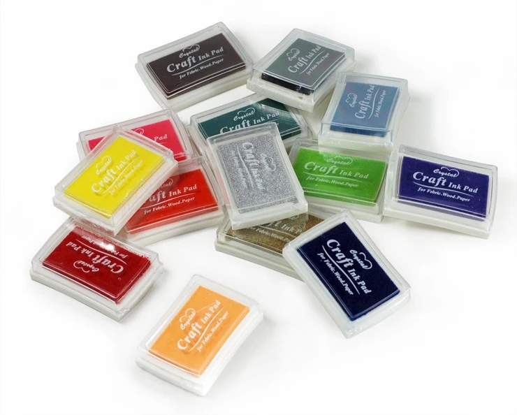 

1 pcs/lot DIY Colorful Craft Ink pad Cartoon Stamps Inkpad for Scrapbooking Decoration Korean Stationery