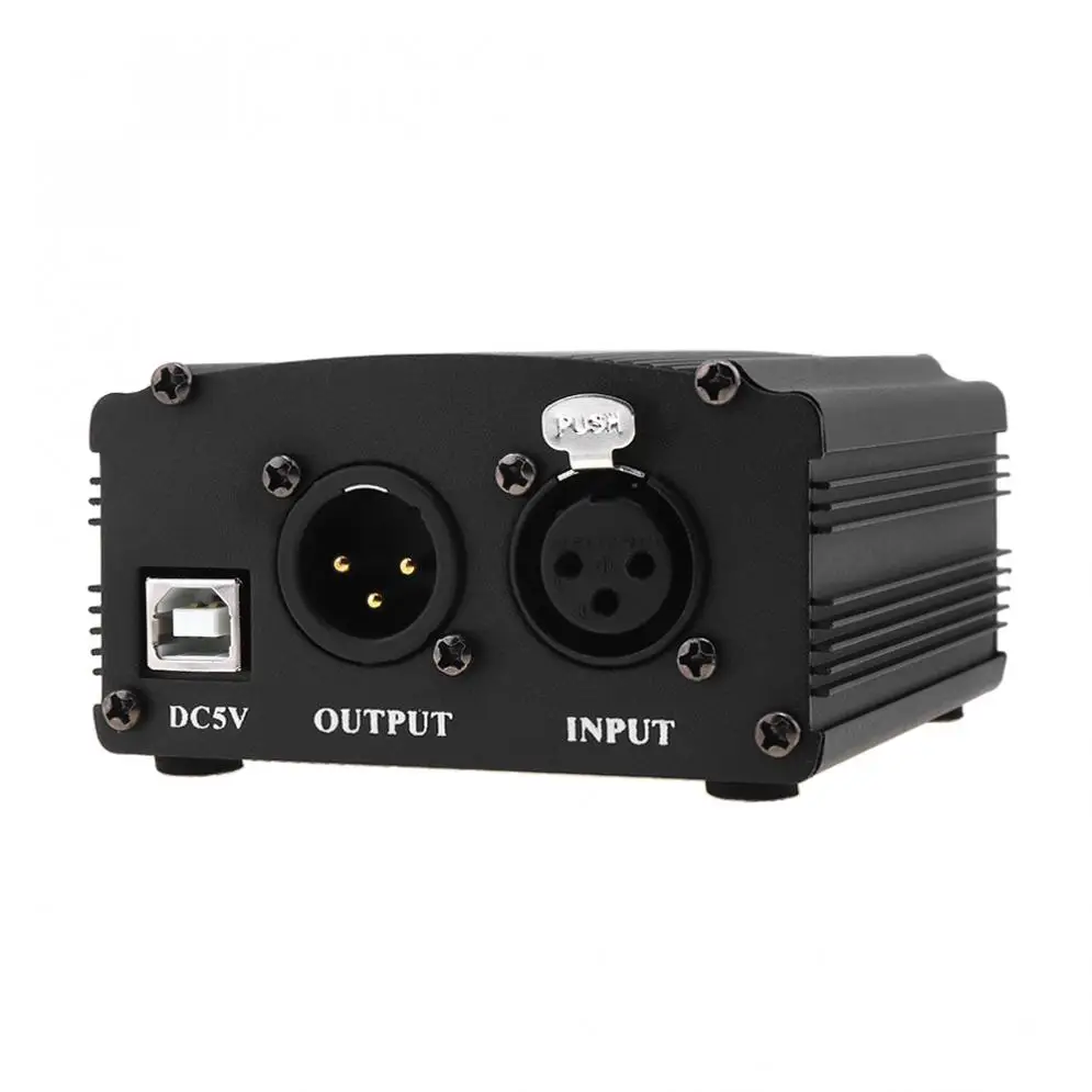USB 48V 1-канальный Phantom Питание с один XLR аудио кабель для конденсаторный микрофон милый кролик вибратор секс-игрушка для женщин, Запись оборудование