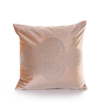 

PANFELOU 45*45cm European environmental little pink Inlay zircon pattern Cushion Cover for sofa livingroom bedroom