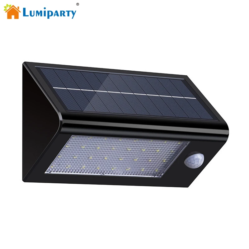 

LumiParty Solar Powered Motion Sensor Wall Light 32 LED Outdoor Wireless Waterproof Motion Activated Security Lamps for Garden