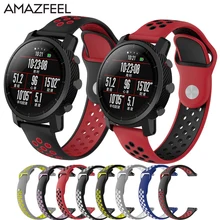 10 шт./упак. легкий силиконовый Amazfit ремешок 22 мм для Xiaomi Huami Amazfit Stratos темп 2 Смарт-часы samsung gear s3 браслет