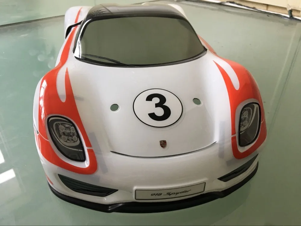 1/8 on road painted Porschee 918 body for HPI kyosho HSP Tamiya