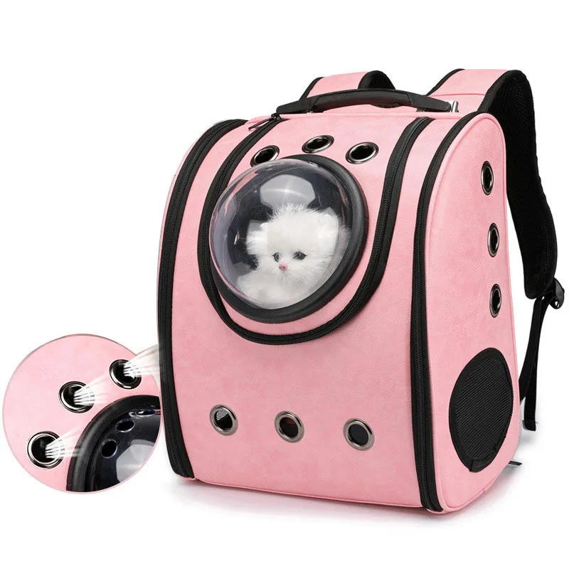

Space capsule new cat bag transparent pet bag out portable shoulder dog bag pu breathable pet backpack