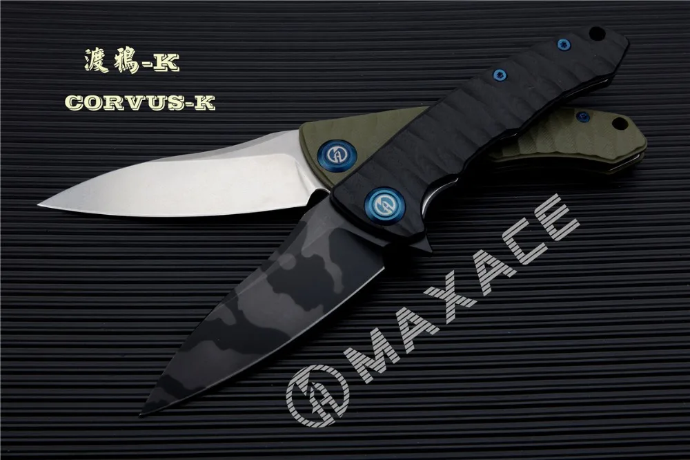 Maxace Corvus-K складной нож Походный нож K110 стальной нож stonewash