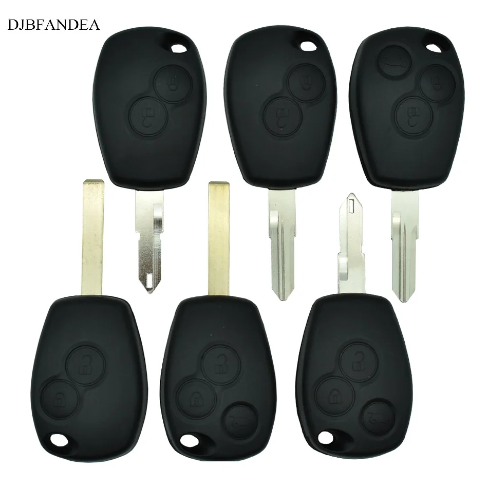 

DJBFANDEA 2/3 Buttons Key Case for Renault Duster Modus Clio 3 Twingo DACIA Logan Sandero Keys Fob Remote Key Shell