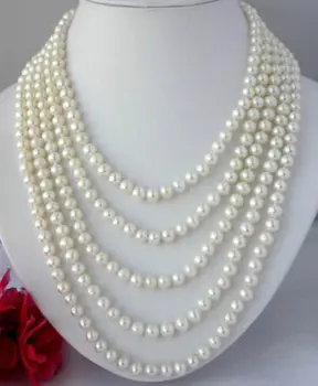 

100" 10-9 MM SOUTH SEA NATURAL White PEARL NECKLACE 14k/20 GOLD CLASP