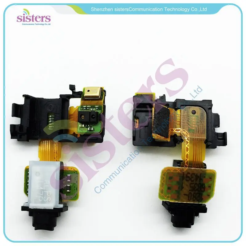 10PCS Wholesale Ear Earphone Headphone Jack Audio Flex Cable Repair Parts For Sony Xperia Z3 D6603 D6643 D6653 Free Shipping