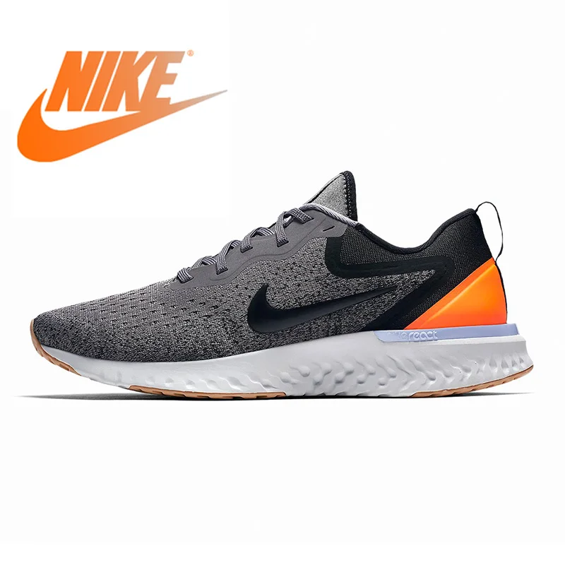 

Original Authentic Nike Odyssey React Women's Running Shoes Grey & Orange Wear-resistant Breathable Lightweight Non-slip AO9820