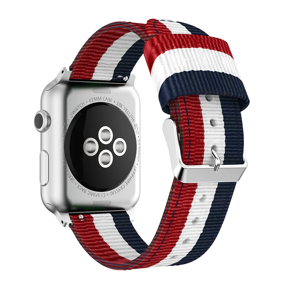 Ремешок nato для apple watch, ремешок для apple watch 5 4 3, ремешок 42 мм/44 мм iwatch, ремешок 5 38 мм/40 мм, тканый холщовый браслет correa, ремешок для часов