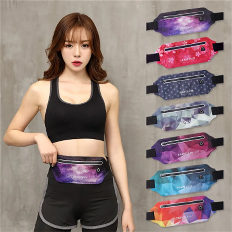 

New sports pockets ultra-thin outdoor lightweight mobile phone belt multi-function waist TPU yoga running fitness mobile ph