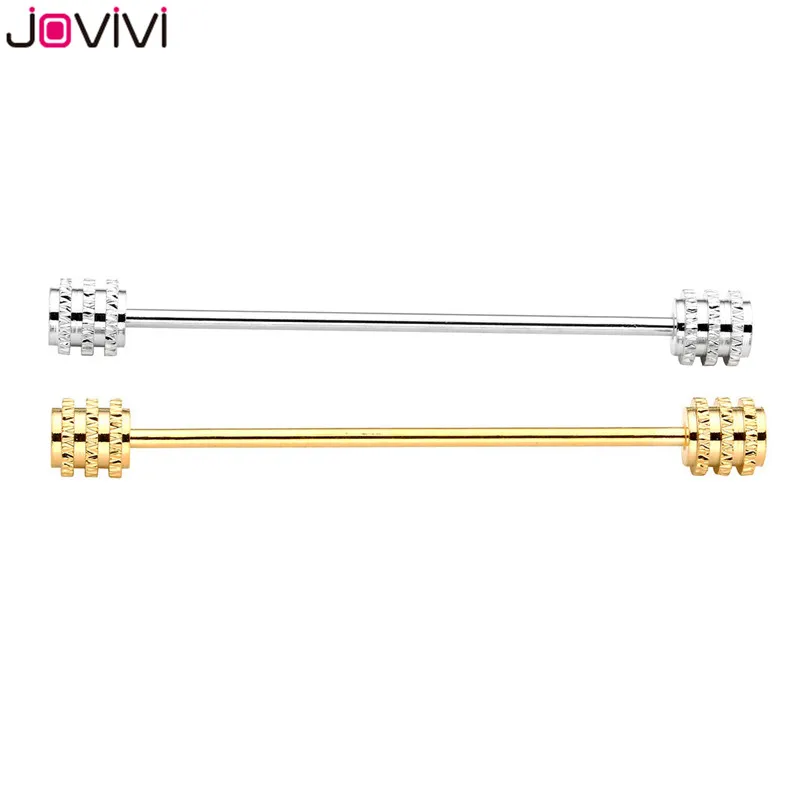 Jovivi модный винтовой дизайн Мужские булавки для воротника рубашки галстук