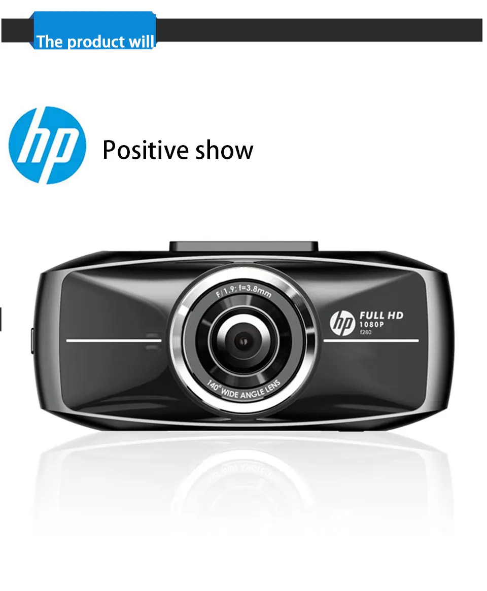 Hp Drive recorder HD ночного видения 1080P мини скрытый широкий угол анти-сенсорный фарфор обнаружения движения F280 Автомобильный видеорегистратор