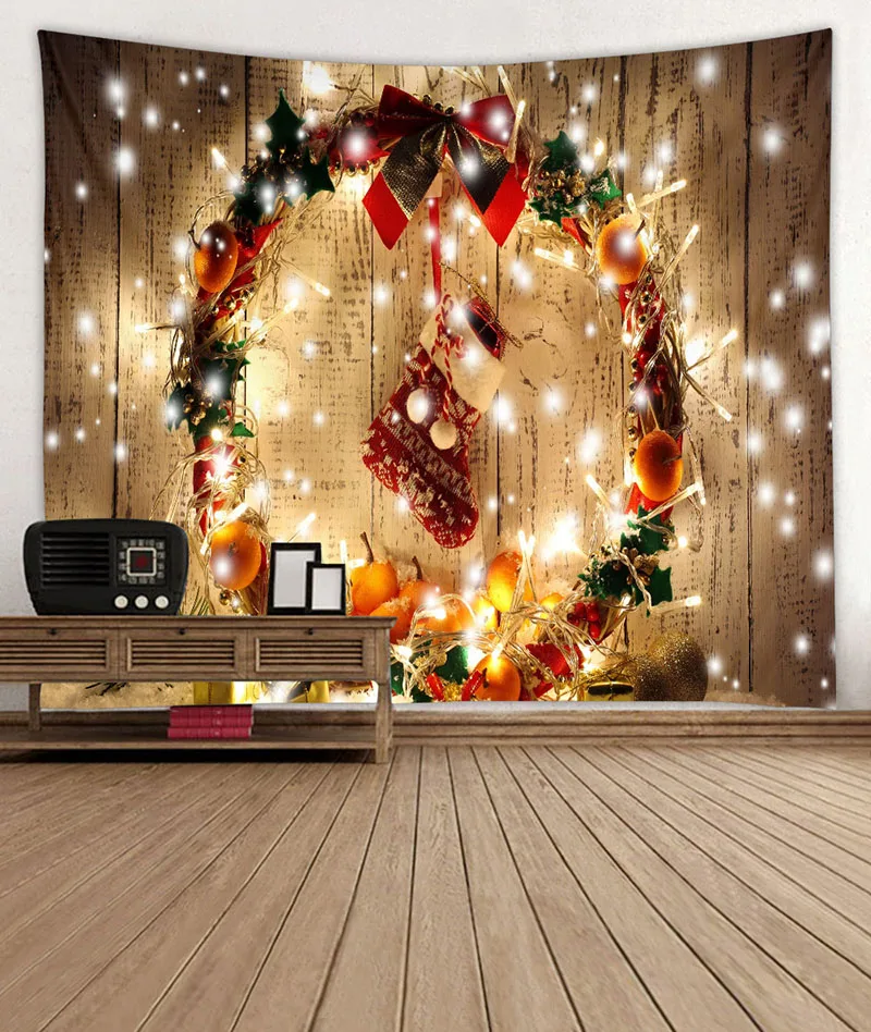 Meijuner рождественские гобелены настенные драпировочные Гобелены с Рождеством Фотофон «Снеговик» подвесная ткань настенный Декор покрытия MJ121