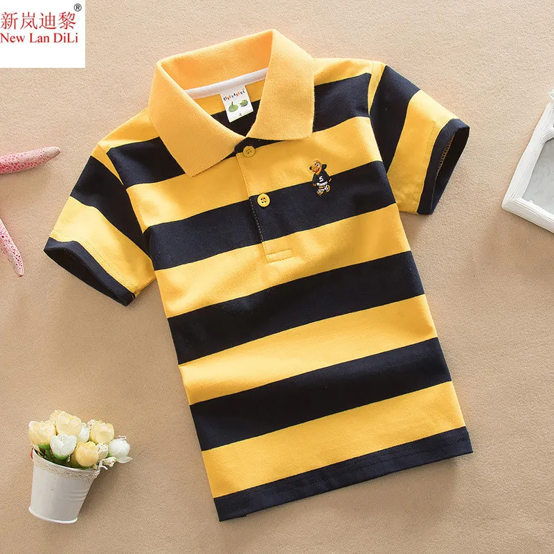 best T-Shirts Boys T Shirts Summer 2022 Kids Tops Children T Shirt For Boys Short Sleeve V-neck Striped Cotton Clothes 2 4 6 8 10 12 14 Years supreme shirt