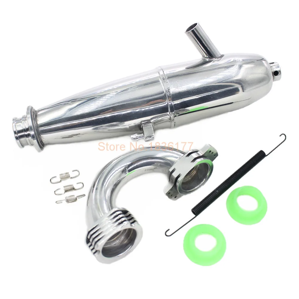 

1 Set HSP 81084 Aluminum Exhaust Pipe & Spring Seal for 1:8 RC Model Car VX SH 28CXP Nitro Engine Motor Parts Power Buggy Truck
