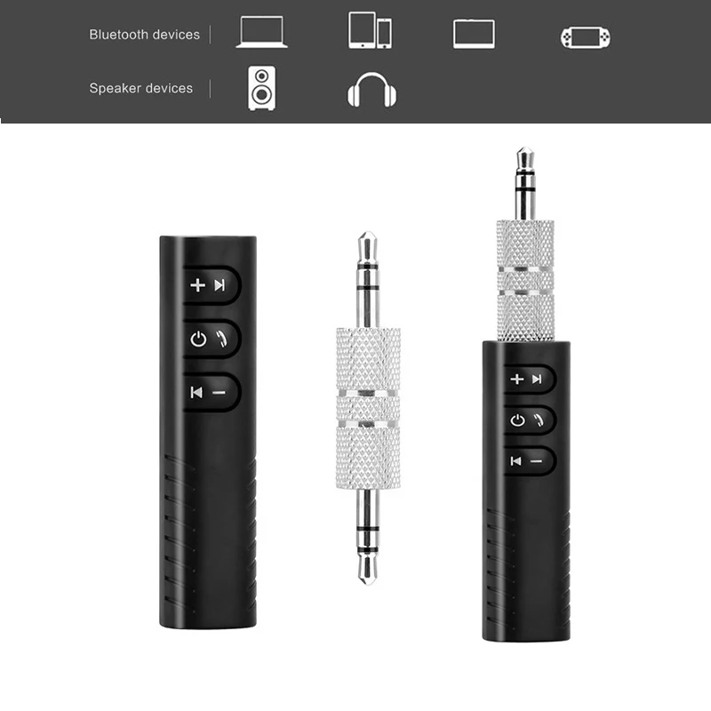 

Universal Mini 3.5mm Jack Bluetooth Car Receiver AUX Music Audio Receiver Adapter Bluetooth Amplifier Adapter for Speaker Car