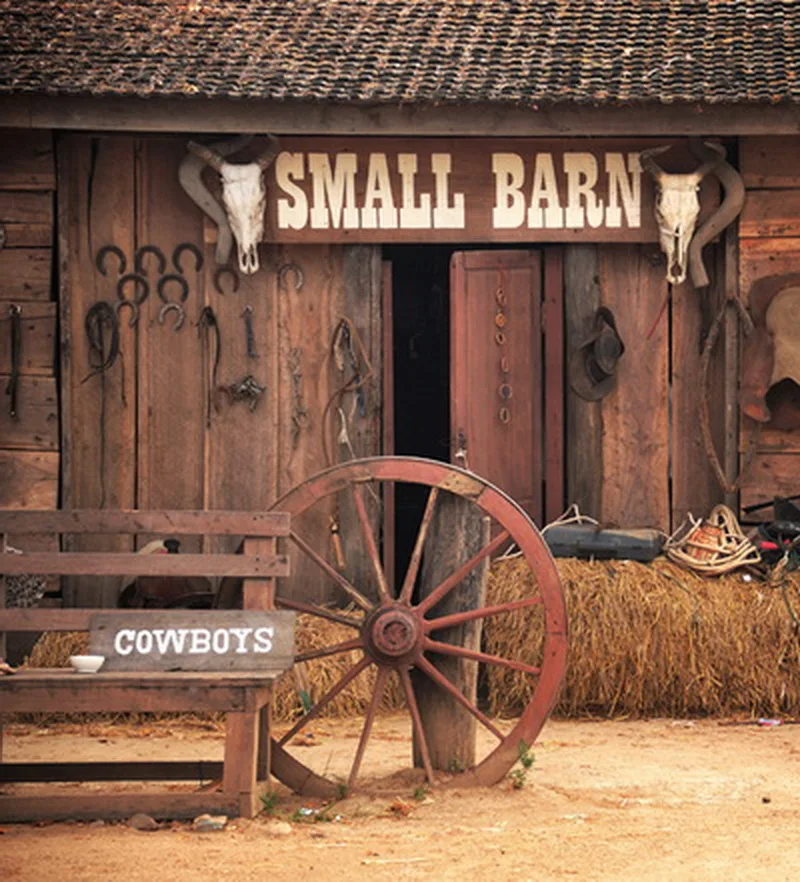 

8x8ft Brown Small Barn Westfarms Photography Backdrop D8174