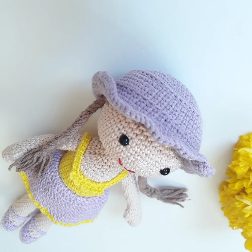 Вязальные игрушки кукла-амигуруми Девушка номер модели XH0412029