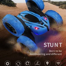 Rc автомобиль 4CH машинки на радиоуправлении 1/24 RC трюк автомобиль 2,4 ГГц внедорожный двухсторонний 360 электрический спортивный автомобиль игрушки для детей