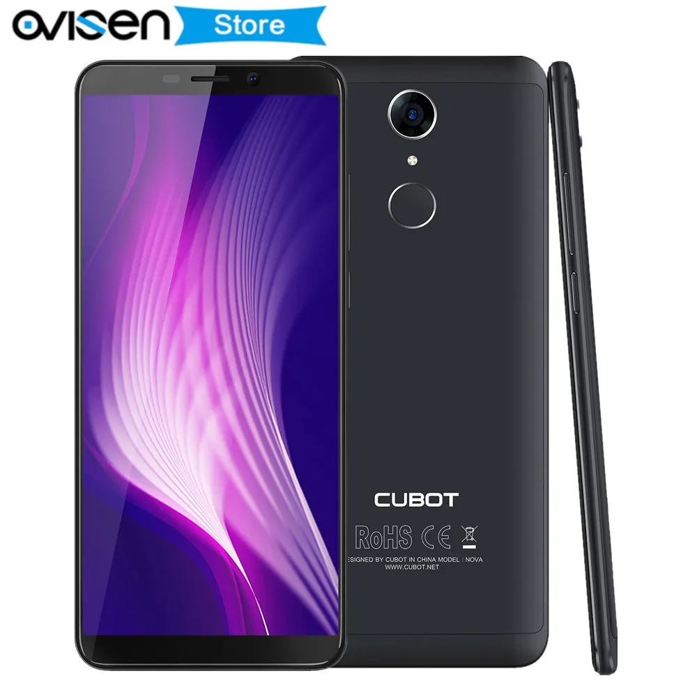 

Cubot Nova Android 8.1 18:9 Full Display Smartphone 3GB RAM 16GB 5.5" MT6739 Quad Core 2800mAh fingerprint Dual 4G Mobile Phone