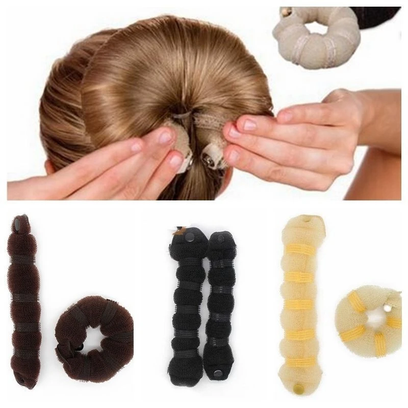 2Pcs Hair Rollers Magic Style Hair Styling Tools Buns Braiders Curling
