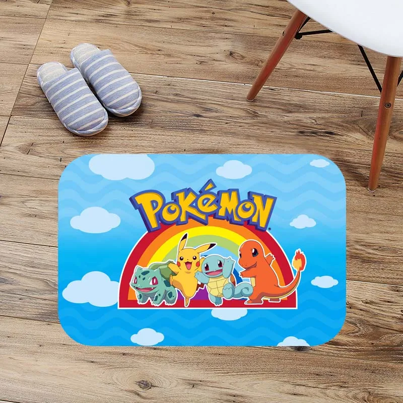 

pokemon go Printing Carpets Anti-slip Floor Mat Kitchen Living Room Outdoor Rugs Front Door Mat Bathroom Bathmat