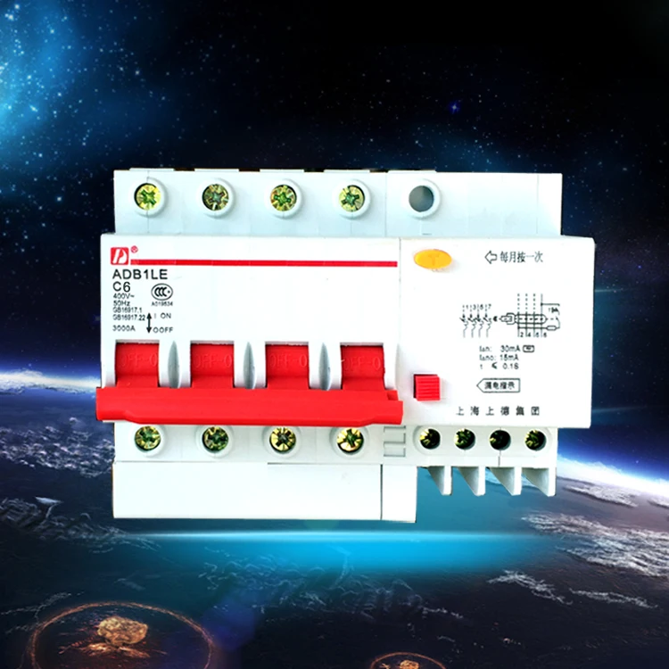 

Group on four-phase four-wire 4P 6A DZ47LE-63 leakage circuit breaker type c switch protector