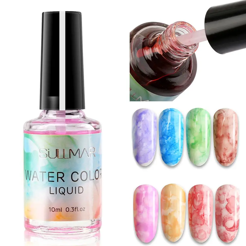 

Marble Pattern Ink Nail Art Phototherapy Nail Polish Smudge Gradient Nail Polish DIY Manicure Nail Art Watermark Nail Decor Tool