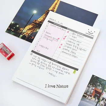 

1pcs 60 pieces of tearable office memo work to-do list daily plan this desktop notes daily notebook