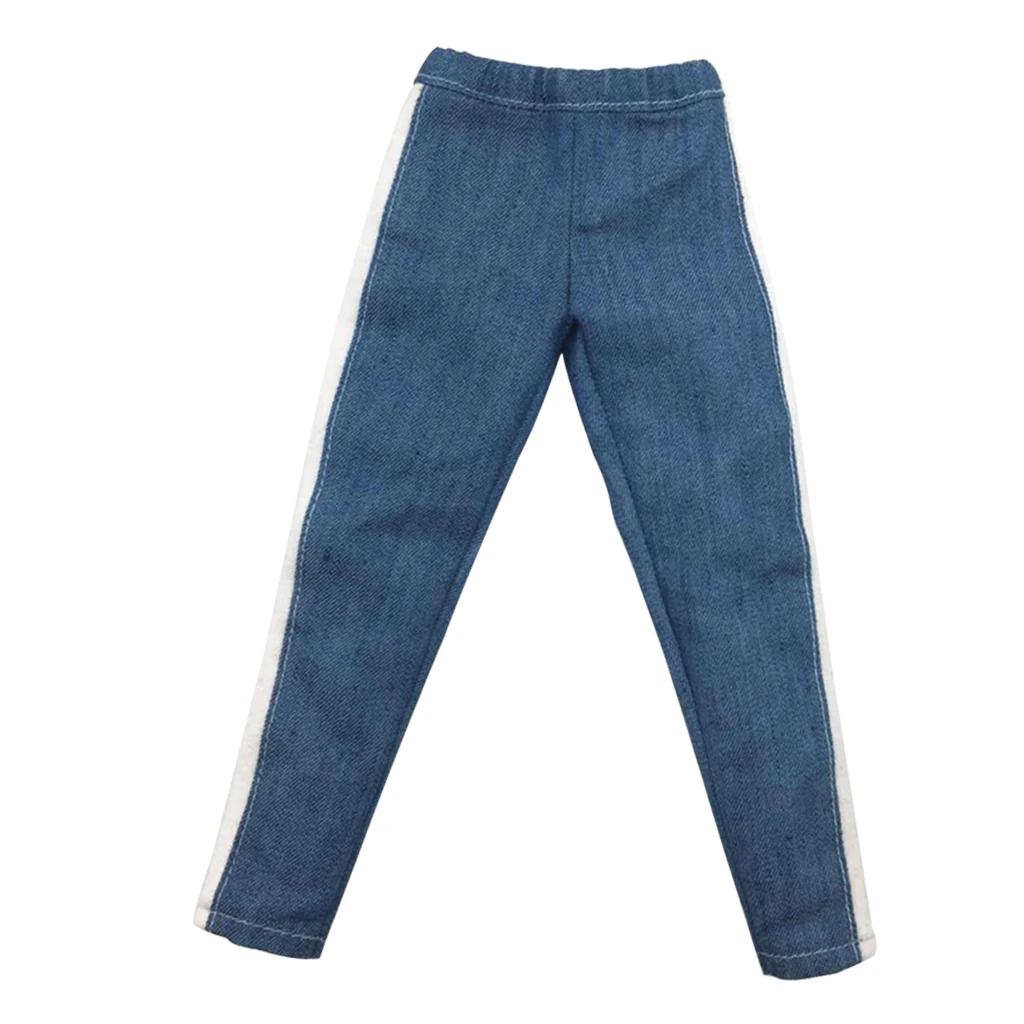 MagiDeal  1/6 Scale Male Seamless Body Clothes Jeans Pants Trouser for 12