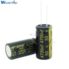 С алюминиевой крышкой, 50В 4700 мкФ 18X35 мм Алюминий электролитический конденсатор с алюминиевой крышкой, высокая частота низкая ESR 50V4700uF 18*35 мм сквозное отверстие конденсатор с алюминиевой крышкой