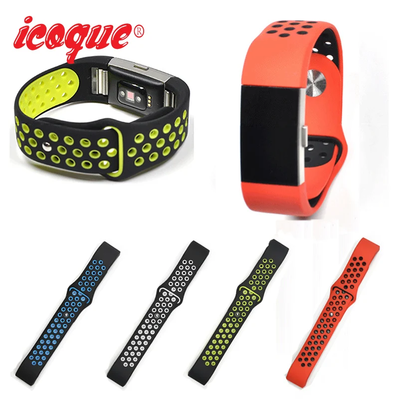 

Icoque Sport Strap Band for Fitbit Charge 2 Band Silicone Bracelet Woman Color Replacement Accessories for Fitbit Charge2 Strap