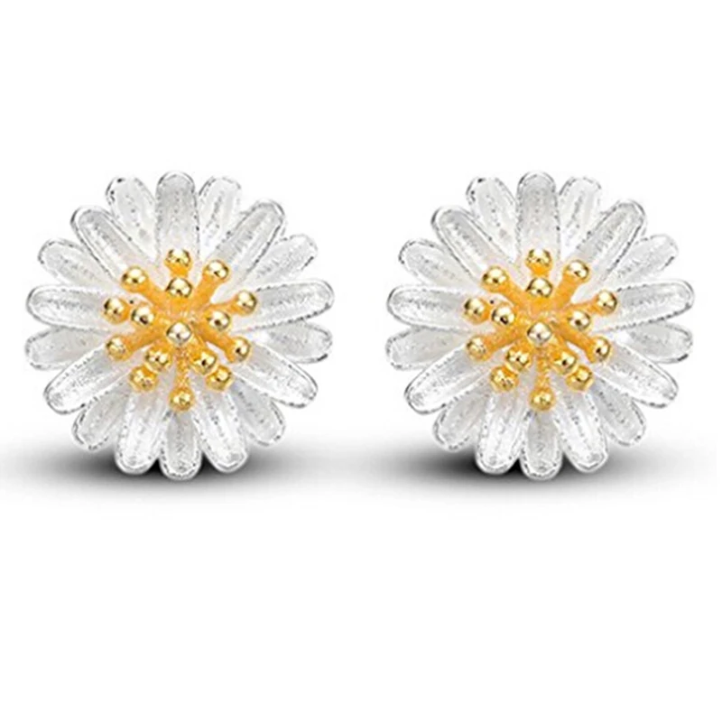 

Fashion Women Stud Earrings Stereoscopic Flowers Stud Earrings Daisy Flower Stud Earrings for Girls Womens Gifts 368979