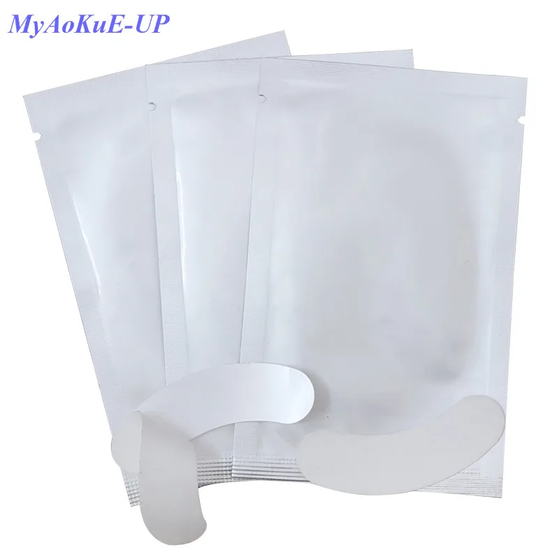50 упаковок/100 пар накладки для ресниц бумажные накладки под гелевые накладки для ресниц накладки для прививки ресниц инструменты для наращивания ресниц - Длина: NO.3