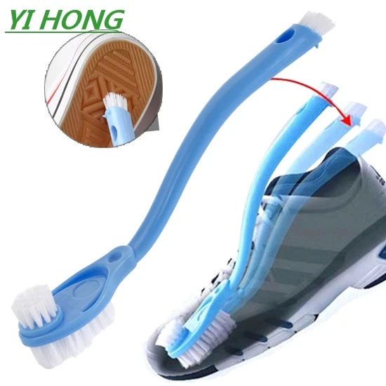 YIHONG High quality Cleaning Supplies Wash Brush Shoes Double Long