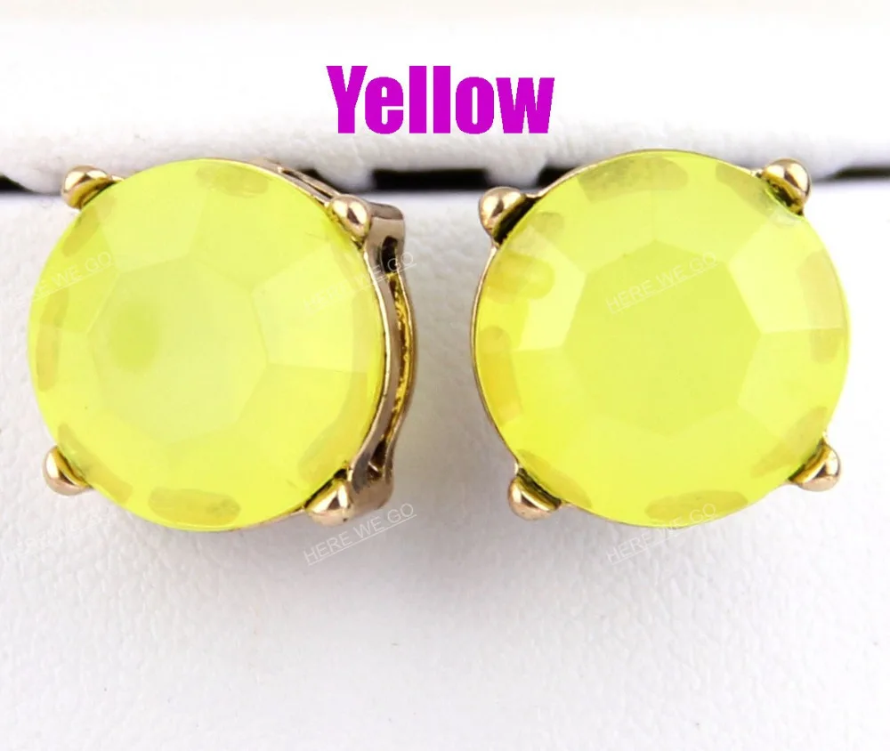 Модные неоновые серьги в горошек гвоздики для женщин 1 5 см|fashion stud earrings|stud earringsstud