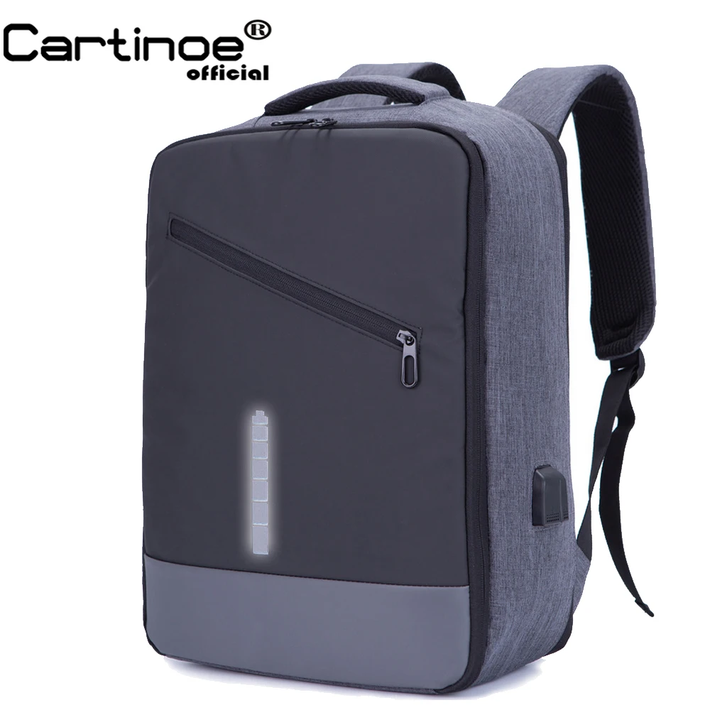 Cartinoe, деловой мужской рюкзак с usb зарядкой, рюкзак для ноутбука, 15,6 дюймов, сумка для ноутбука, для Macbook Air Pro, водонепроницаемая школьная сумка