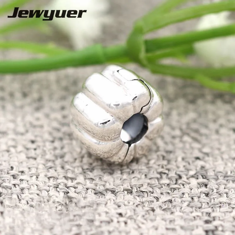 

Pumpkin clip charms 925 Sterling Silver jewelry Retird Clip beads fit charm Bracelets DIY for women Jewyuer fine jewelry KT041