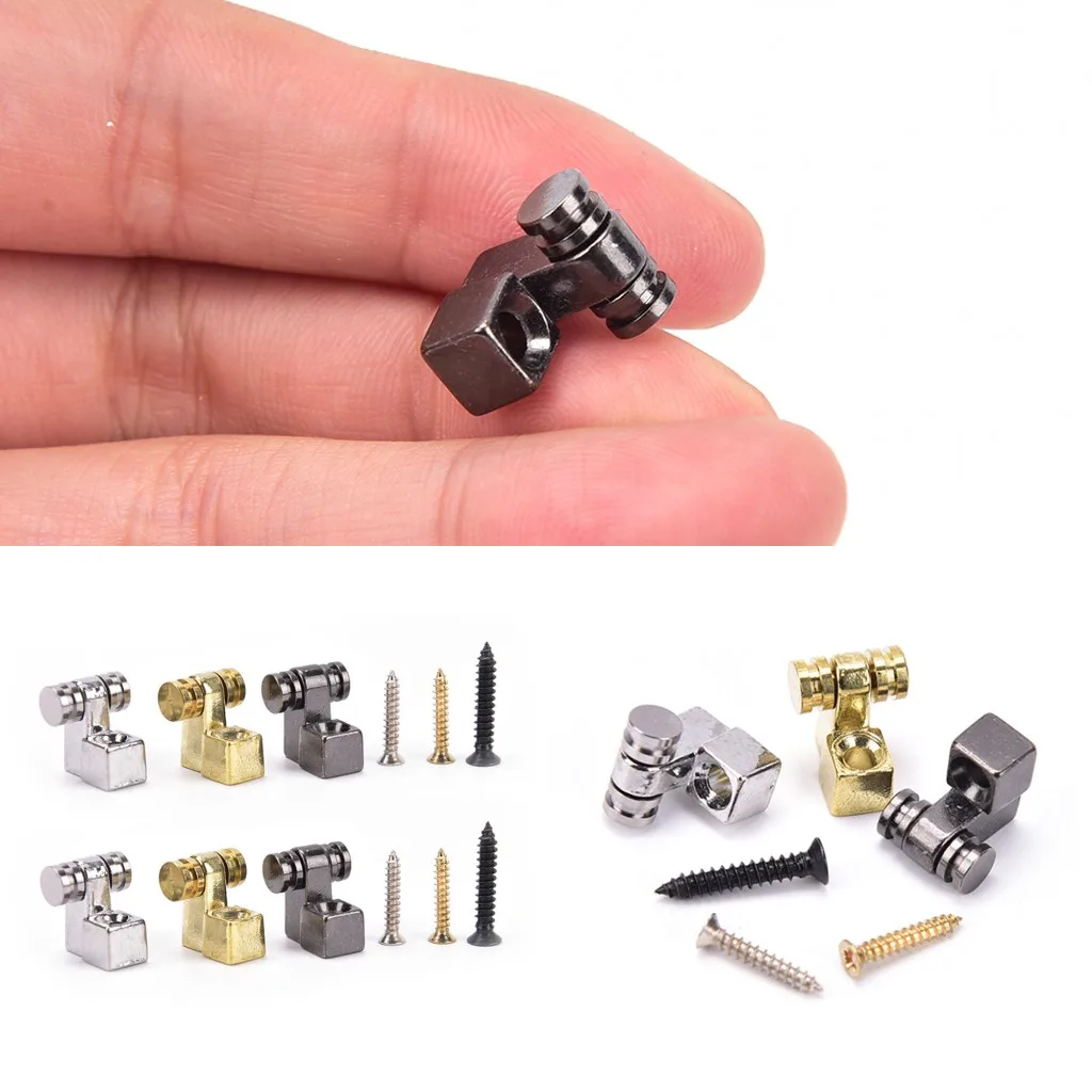 

2019 New 2Pcs Roller String Retainers Mounting Tree Guide for Electric Guitar silver
