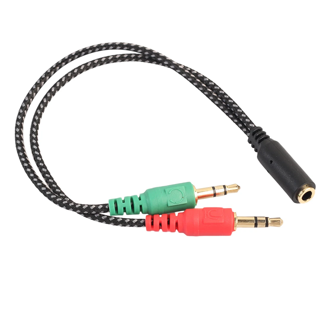 Нейлоновый разъём 3,5 мм штекер 3,5 для микрофона и наушников женский удлинитель Aux аудио сплиттер кабель Y стерео сплиттер для iPhone 5S
