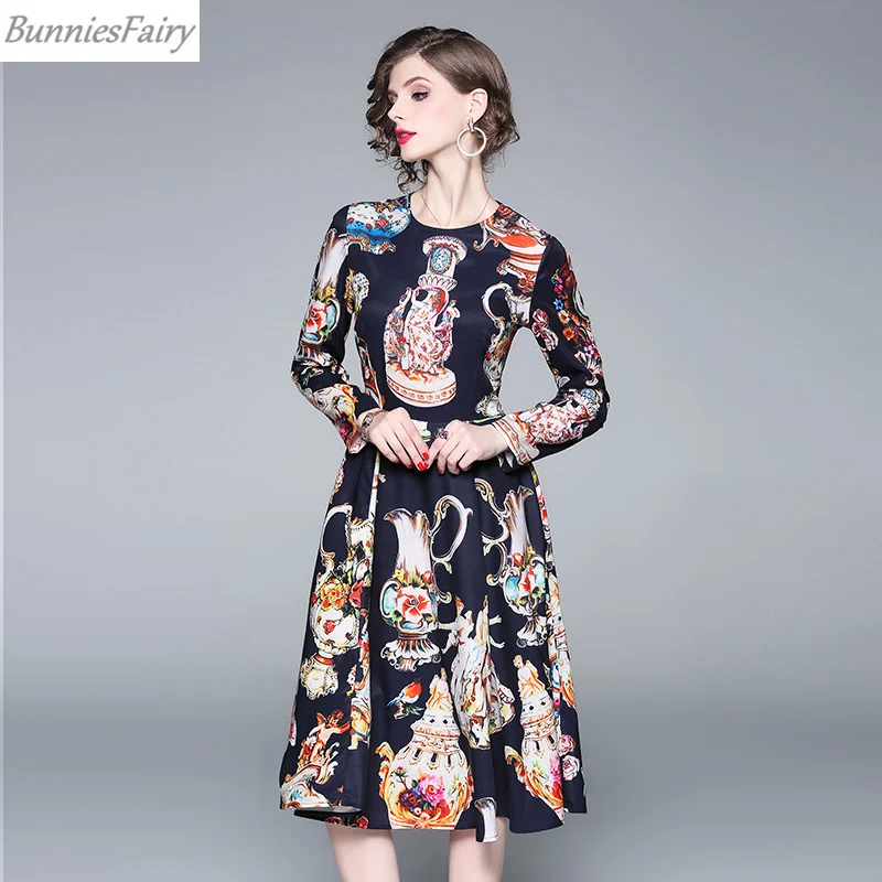 BunniesFairy 2019 весеннее Новое Женское платье Хепберн Винтажный стиль ретро