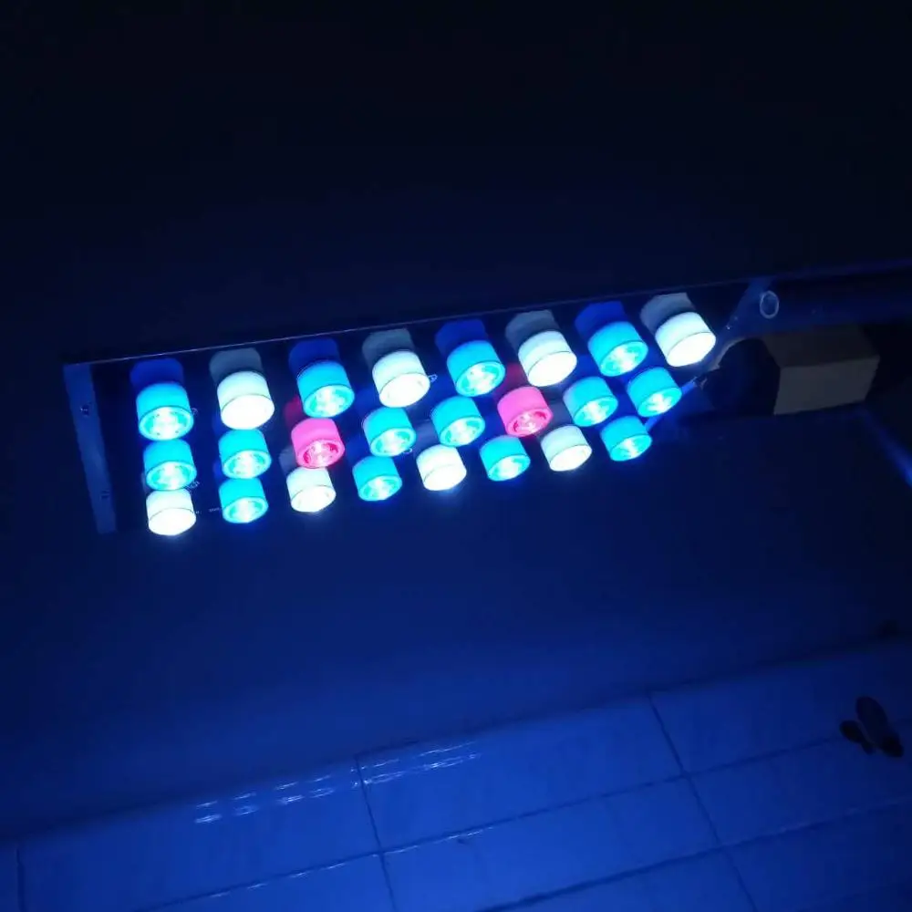 Настраиваемый светодиодный светильник для аквариума с кронштейном морской риф панельный Светодиодная лампа для аквариума с коралловыми рыбками водоросли sps lps растут