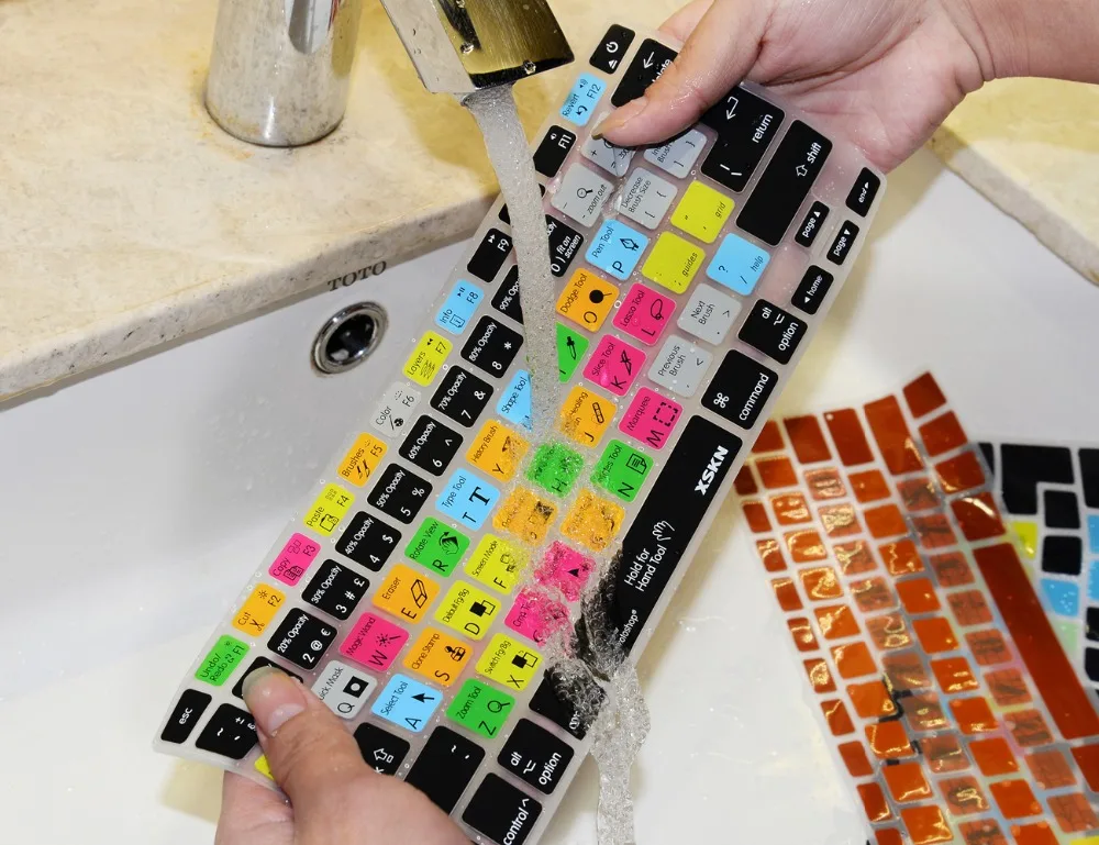 Xskn para Photoshop Teclas de Atalho Pele para Macbook Projeto Funcional Silicone Keyboard Cover Eua & Europa Versão Comum ps - Imagem 6