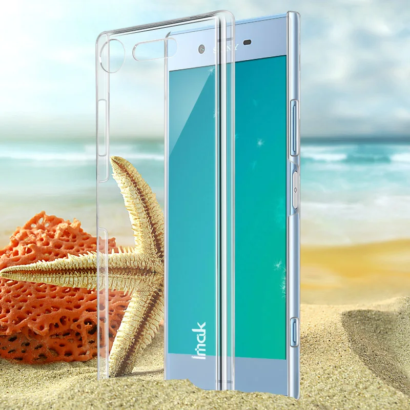 

IMAK Crystal Case II Ultra Thin Transparent Durable Hard Case For Sony Xperia XZ1 F8341 Dual F8342 Back Cover for Sony XZ1 Case